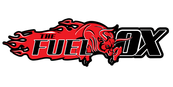 Fuel Ox logo — red flaming ox
